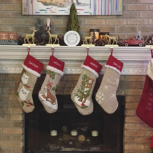 Pottery Barn Holiday Christmas stocking woodland deer gift party girl Disney  a