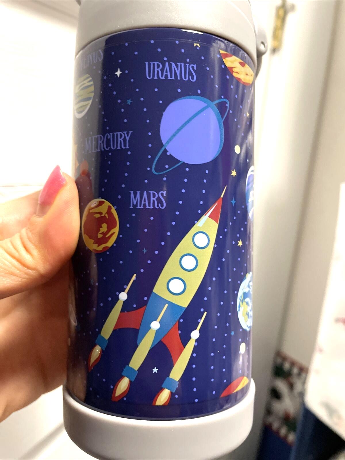 Pottery Barn School Disney WATER Bottle Space Lunch galaxy Star boy Travel kid .