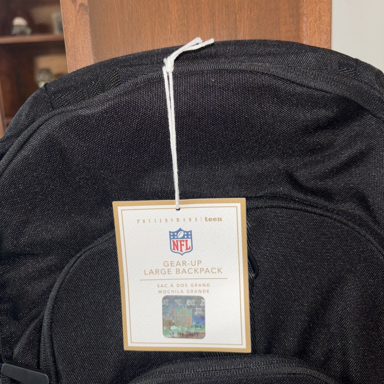 Pottery Barn School Disney NFL Football sport bag LARGE Backpack Travel boy .