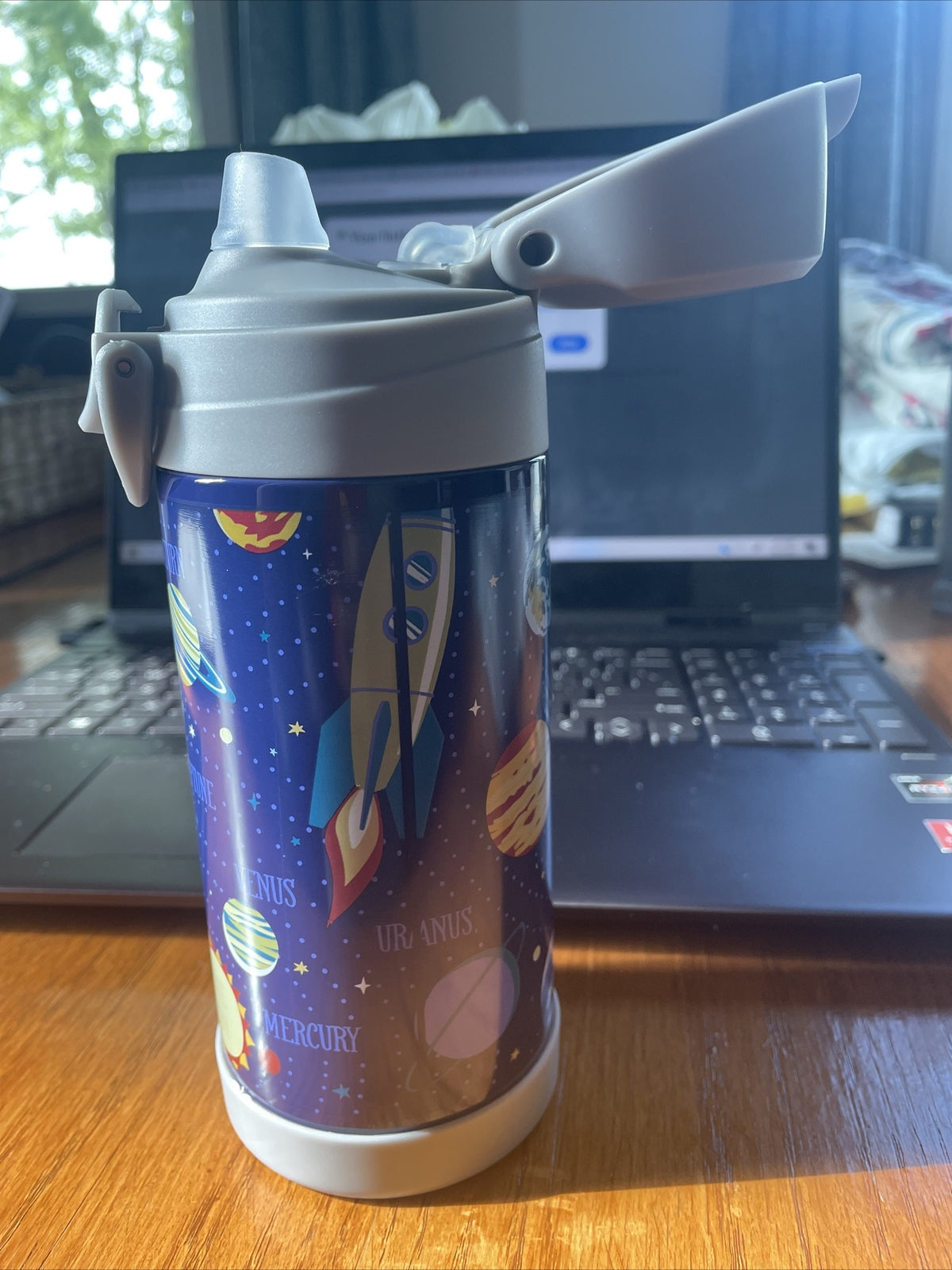 Pottery Barn School Disney WATER Bottle Space Lunch galaxy Star boy Travel kid .