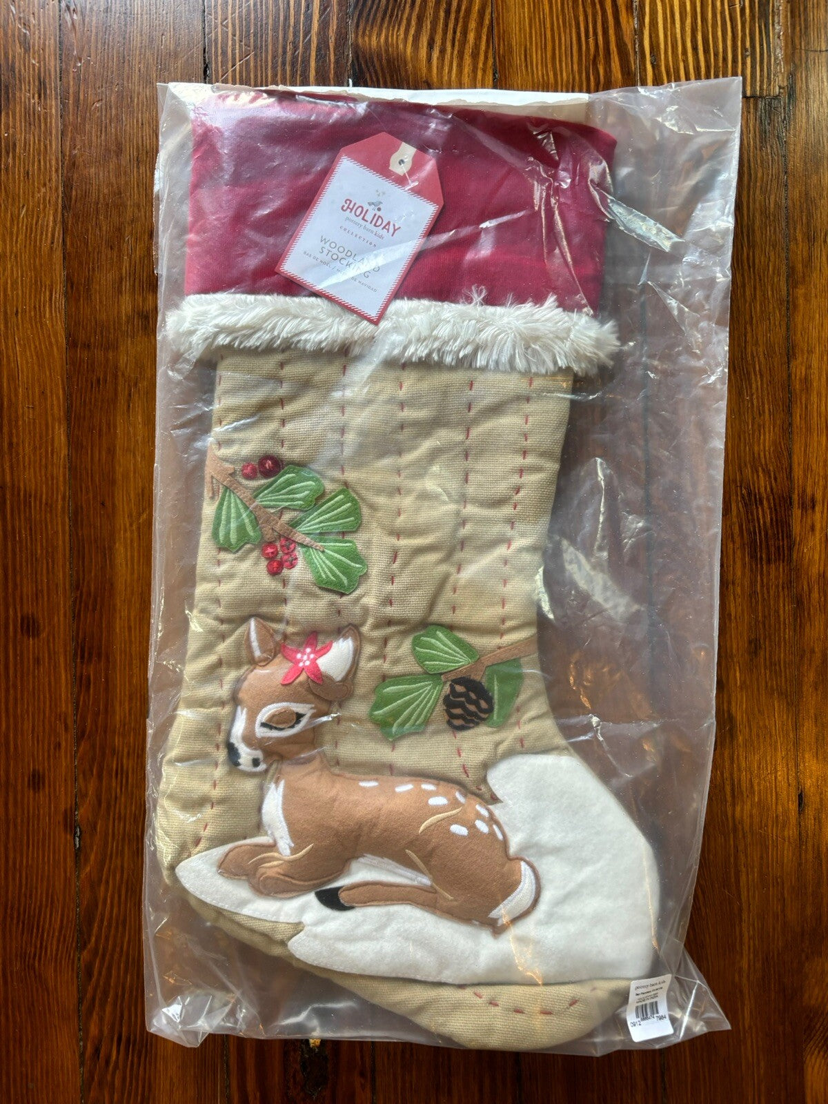 Pottery Barn Holiday Christmas stocking woodland deer gift party girl Disney  a