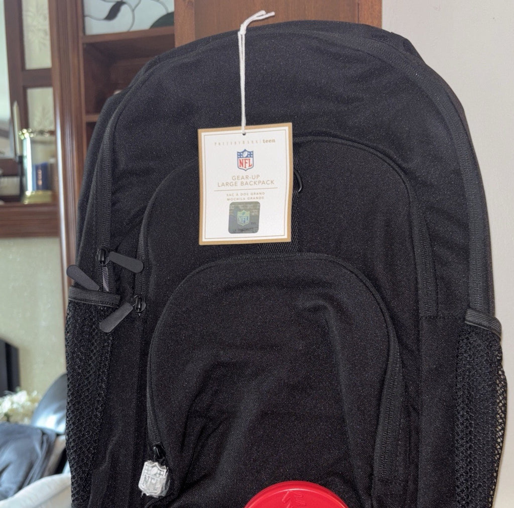 Pottery Barn School Disney NFL Football sport bag LARGE Backpack Travel boy .
