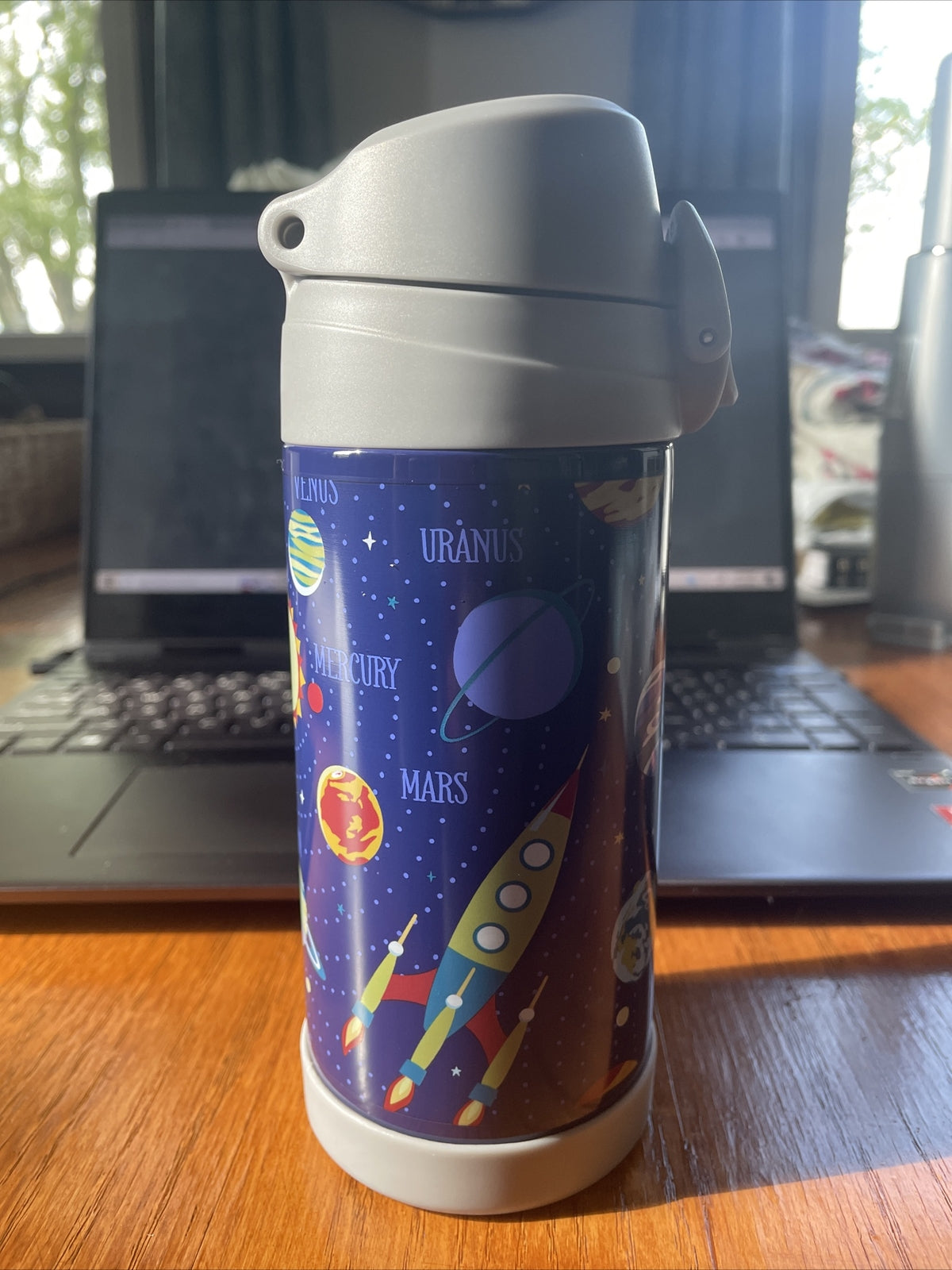 Pottery Barn School Disney WATER Bottle Space Lunch galaxy Star boy Travel kid .