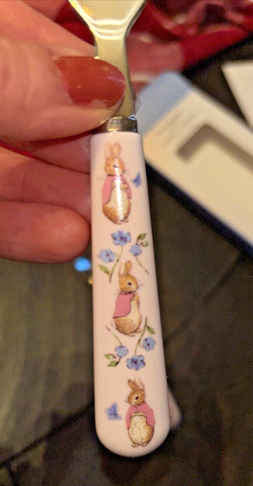 Pottery Barn Holiday Easter Peter Rabbit Utensil Party School disney Gift Set `