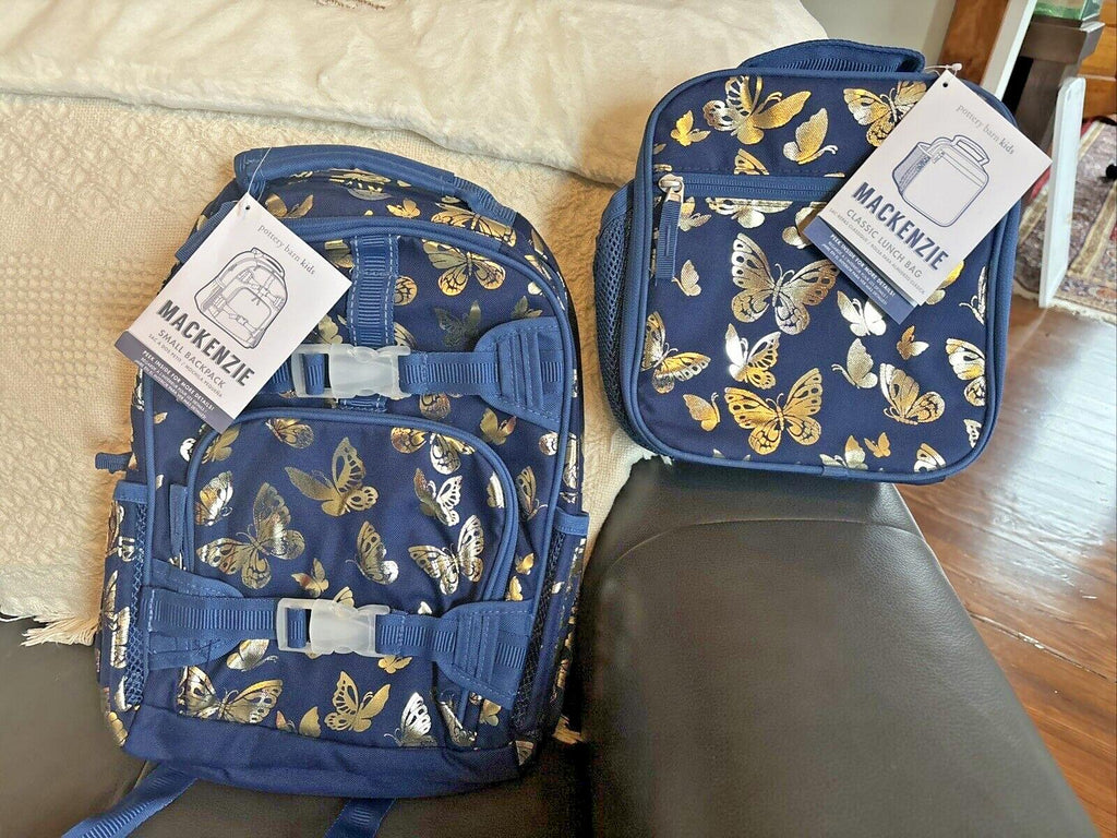 Pottery Barn school glitter LUNCH +Unicorn Disney travel bag gold girl gift ?? [