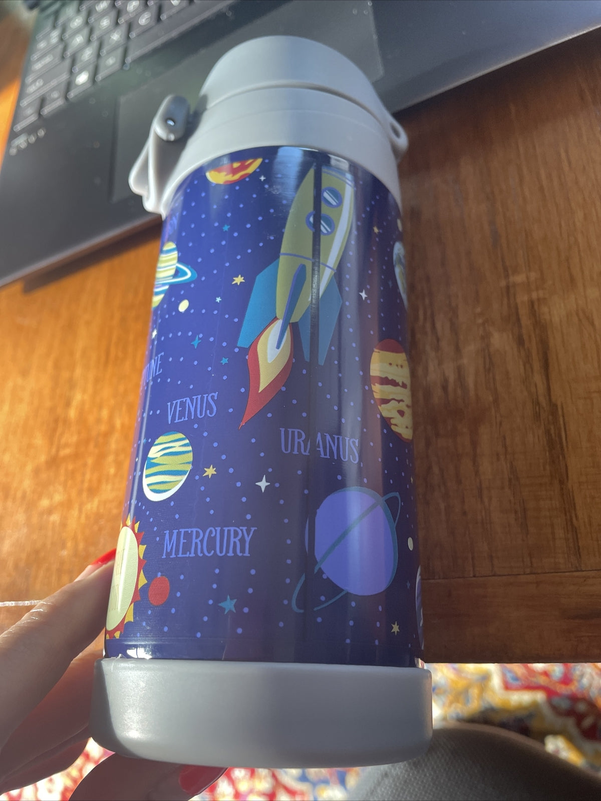 Pottery Barn School Disney WATER Bottle Space Lunch galaxy Star boy Travel kid .