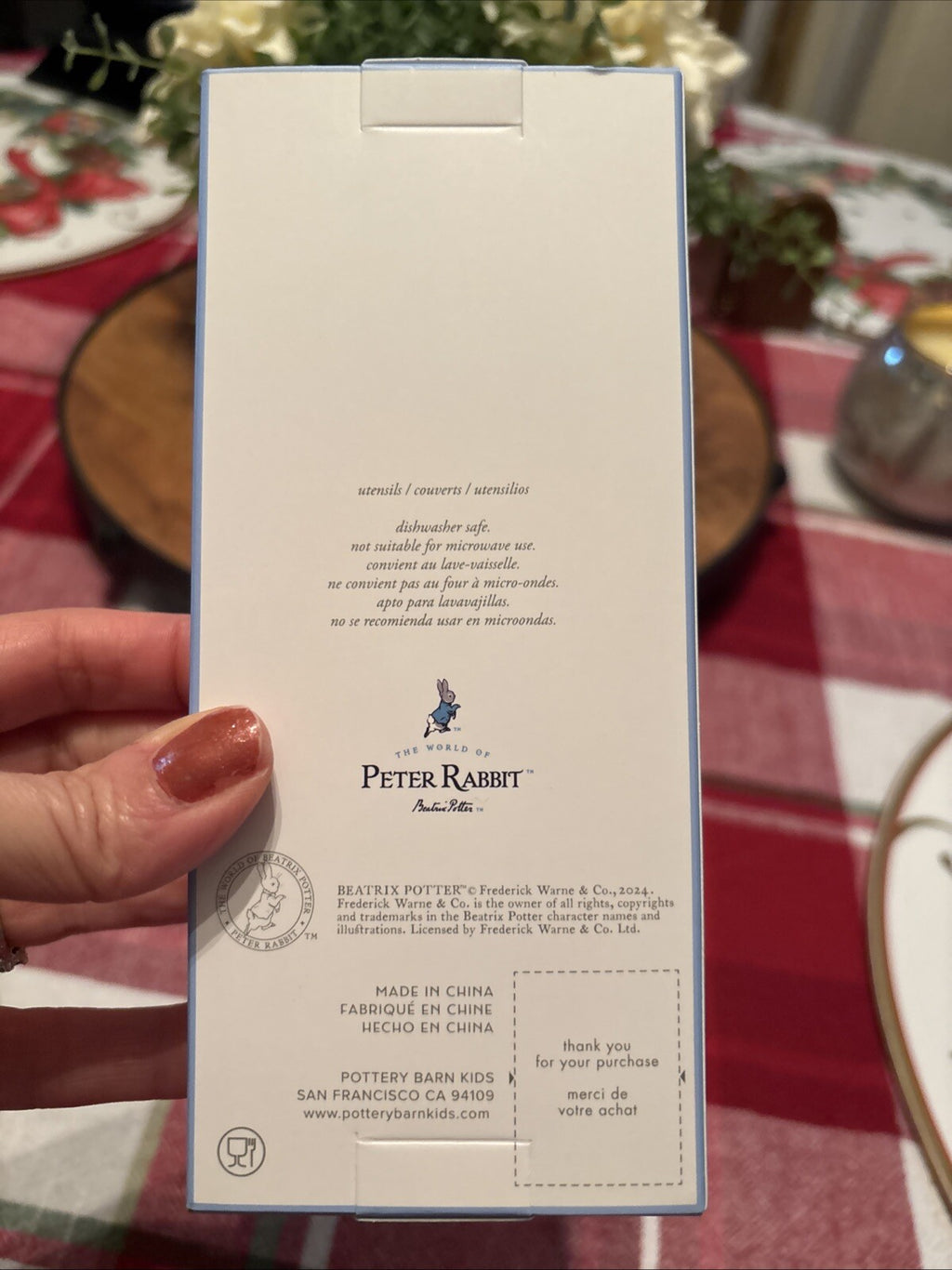 Pottery Barn Holiday Easter Peter Rabbit Utensil Party School disney Gift Set `