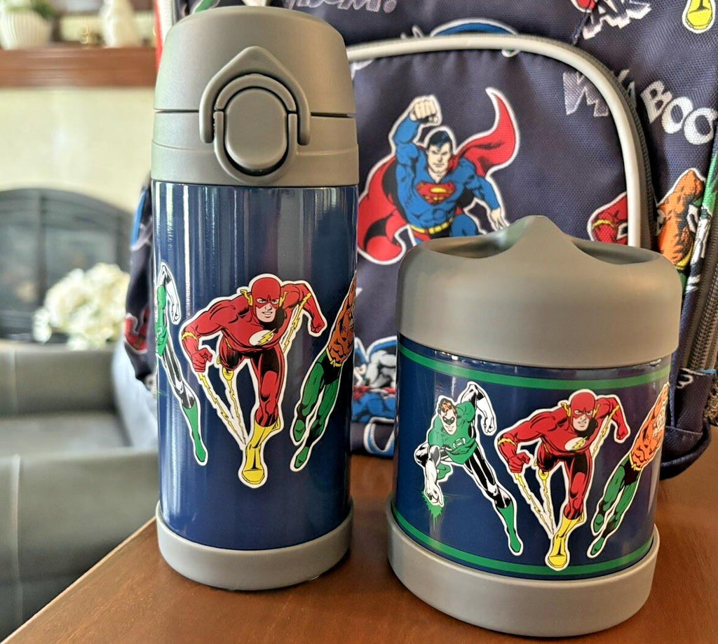 School Pottery Barn Disney LUNCH BOX+marvel Avengers superhero Water Travel ]