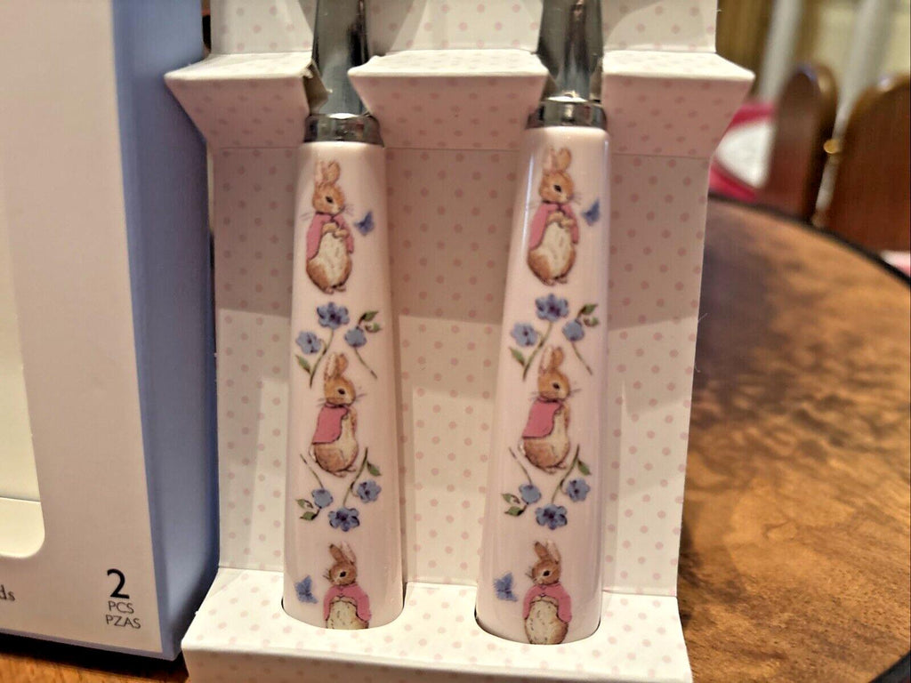 Pottery Barn Holiday Easter Peter Rabbit Utensil Party School disney Gift Set `