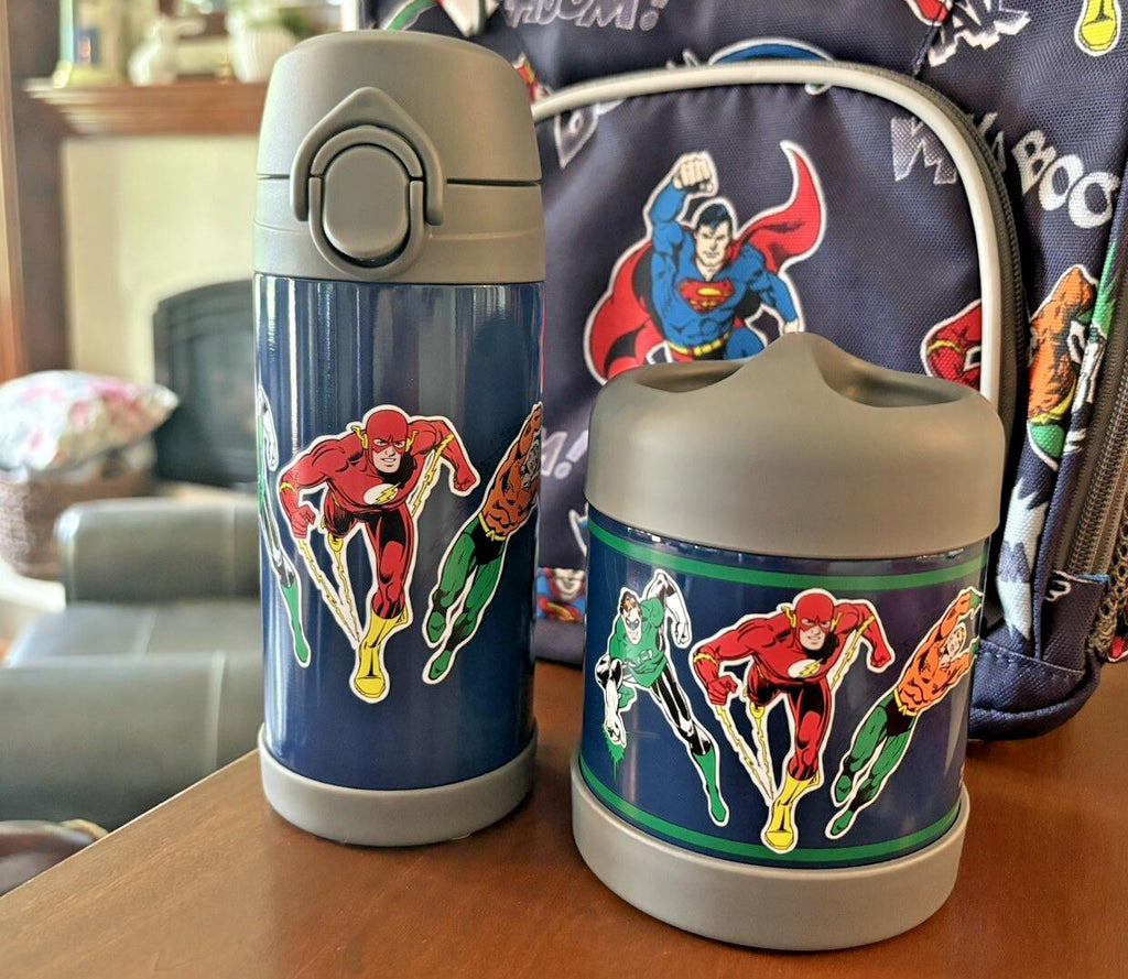 School Pottery Barn Disney LUNCH BOX+marvel Avengers superhero Water Travel ]