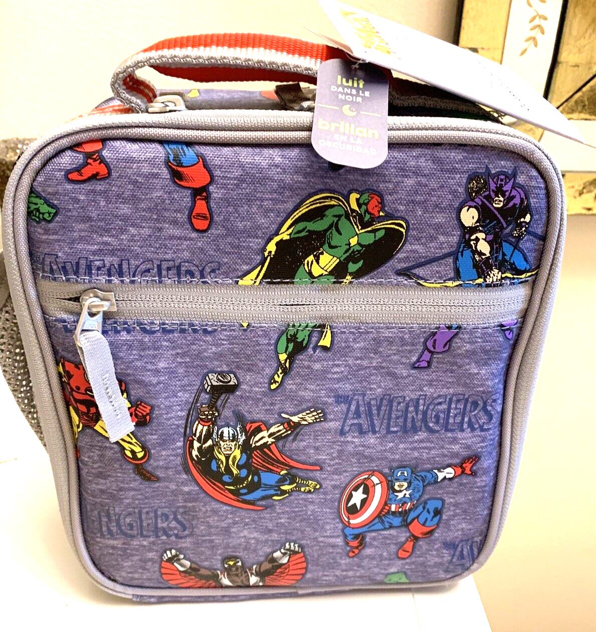 School Pottery Barn Disney LUNCH BOX+marvel Avengers superhero Water Travel ]