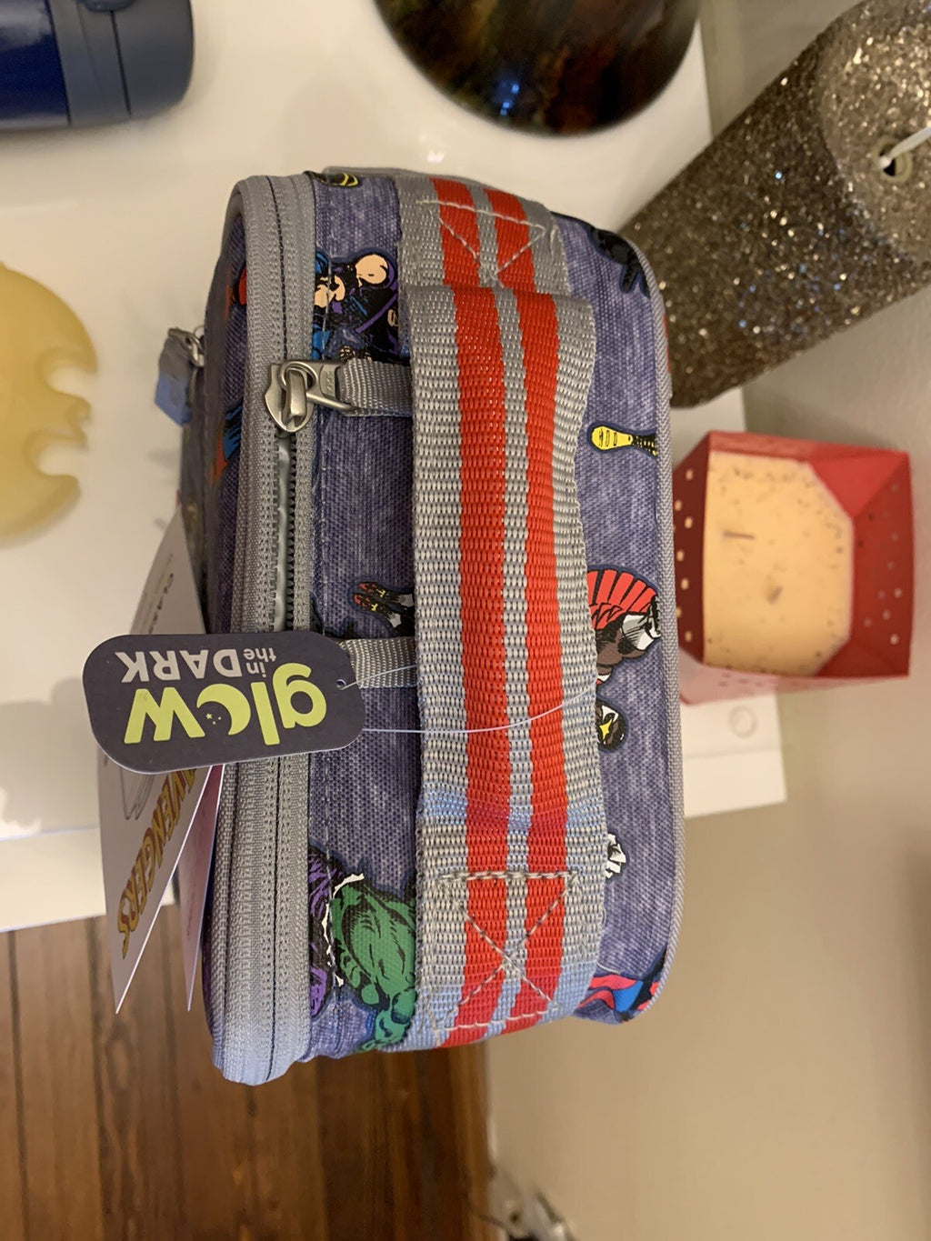 School Pottery Barn Disney LUNCH BOX+marvel Avengers superhero Water Travel ]
