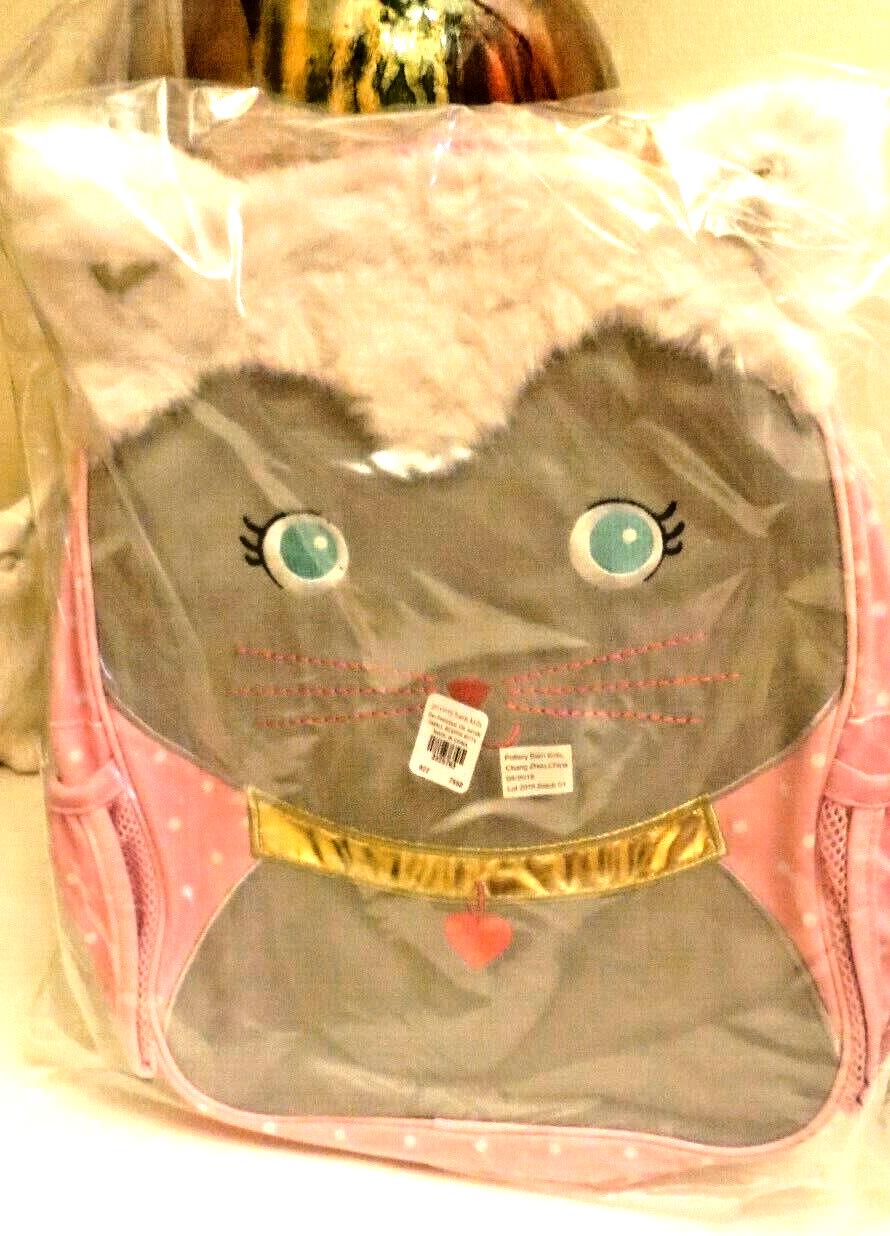 Pottery Barn School  glitter Backpack Disney princess cat pink travel BAg ?? .