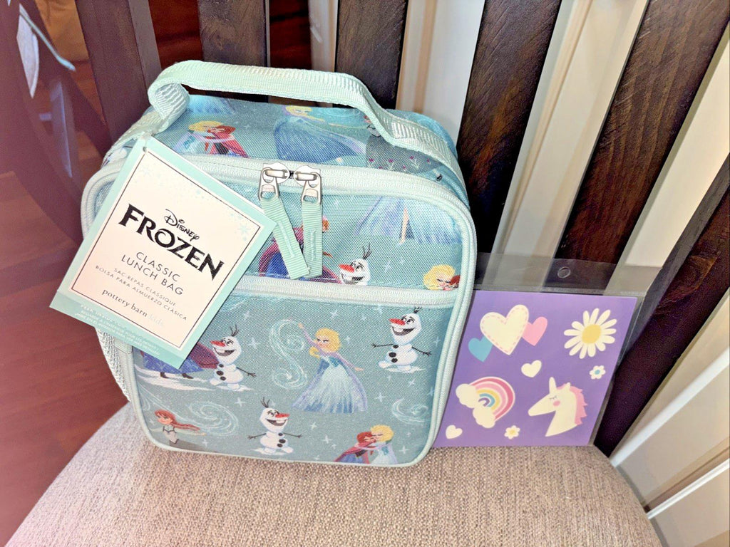 Pottery barn Disney School FROZEN Lunch box ELSA girl princess Travel Bag gift .