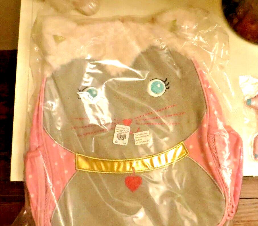 Pottery Barn School  glitter Backpack Disney princess cat pink travel BAg ?? .
