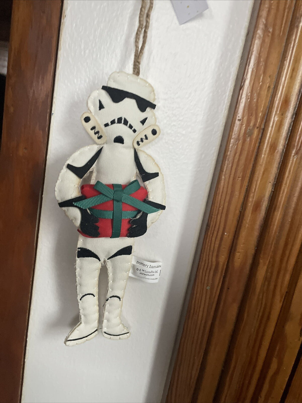 pottery barn holiday Star wars ornament Christmas disney gift kid Felt droid ??