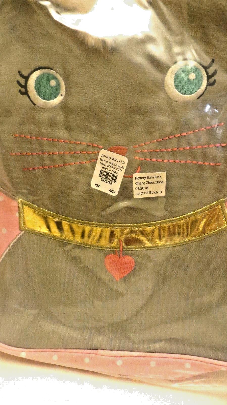 Pottery Barn School  glitter Backpack Disney princess cat pink travel BAg ?? .