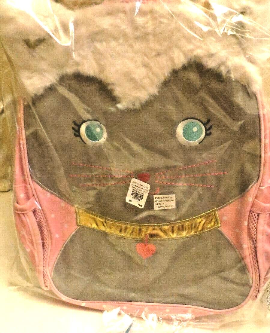 Pottery Barn School  glitter Backpack Disney princess cat pink travel BAg ?? .