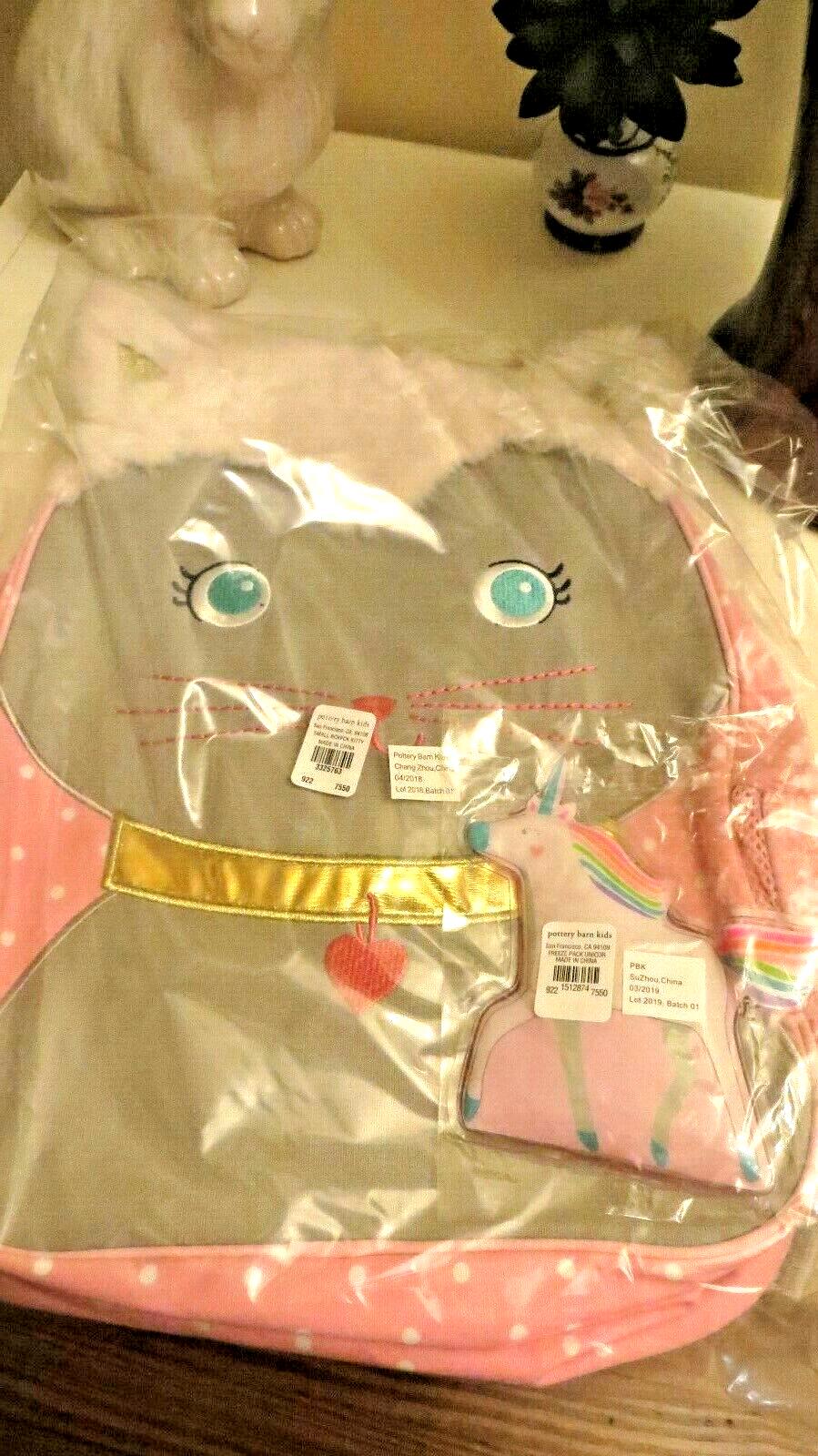 Pottery Barn School  glitter Backpack Disney princess cat pink travel BAg ?? .