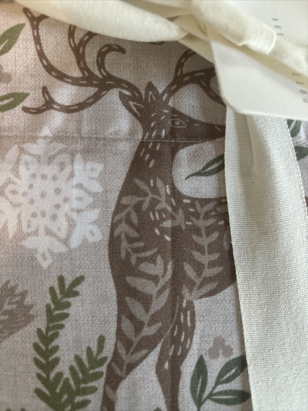 pottery barn Holiday winter Christmas Deer country vintage gift SHEET SET Twin a