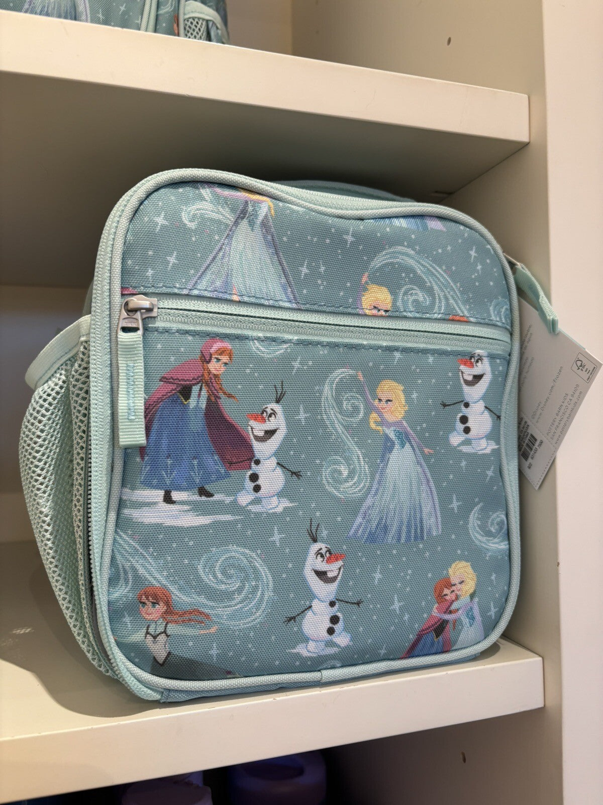 Pottery barn Disney School FROZEN Lunch box ELSA girl princess Travel Bag gift .