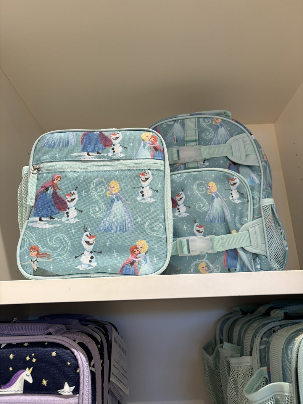 Pottery barn Disney School FROZEN Lunch box ELSA girl princess Travel Bag gift .