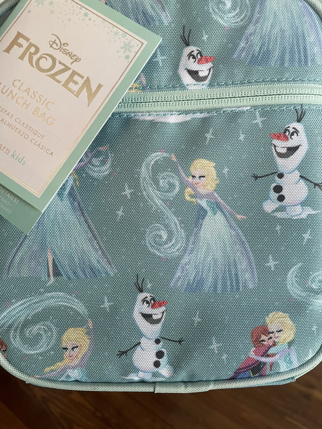 Pottery barn Disney School FROZEN Lunch box ELSA girl princess Travel Bag gift .
