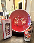 Pottery Barn Rudolph holiday Santa Christmas DINNER SET Plaid party Gift Disney