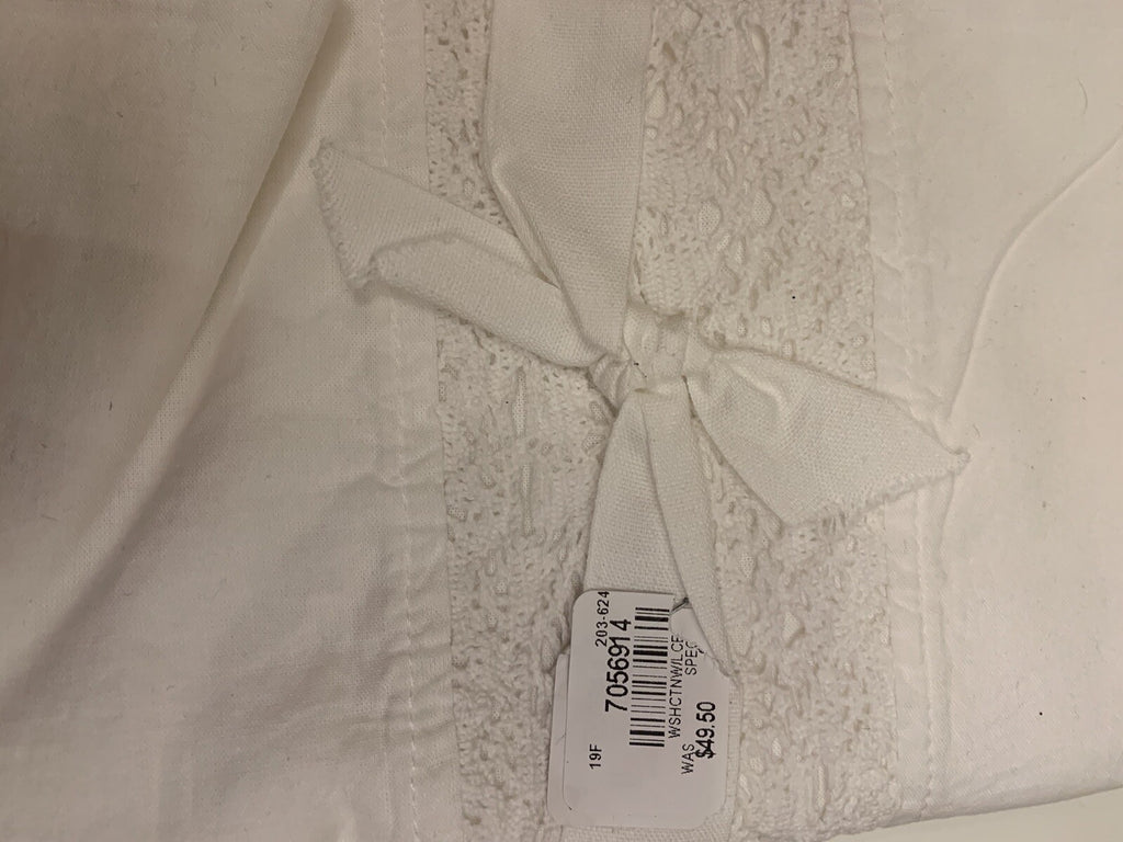 Pottery Barn pillow Sham KiNG white wedding Lace teen gift Disney Holiday `