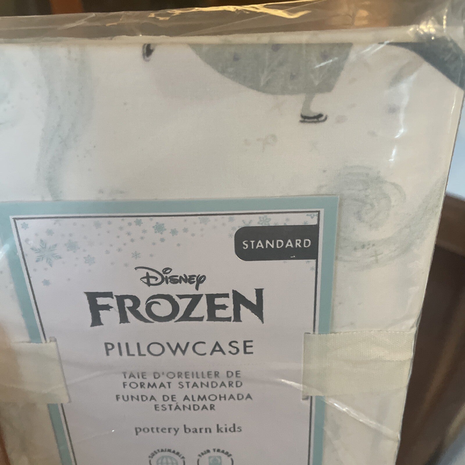 Disney Pottery Barn Frozen pillowcase princess Elsa holiday star gift girl a