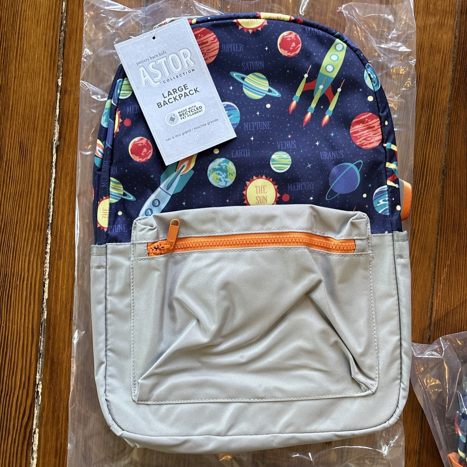 Pottery barn School LARGE Backpack Solar System space planet Travel bag Disney??