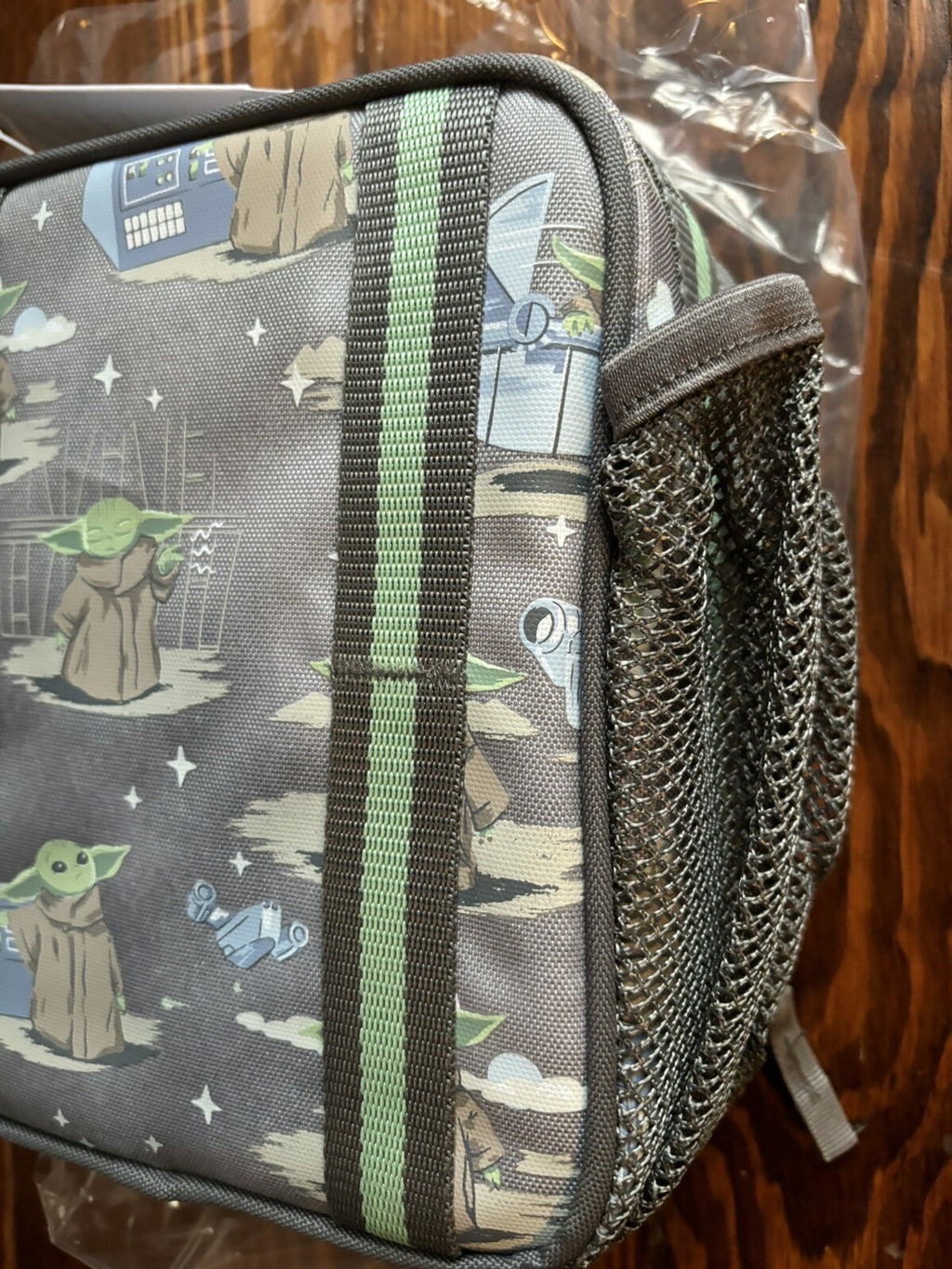 School Pottery barn Disney STAR WARS Lunch box Mandalorian Grogu Bag space [