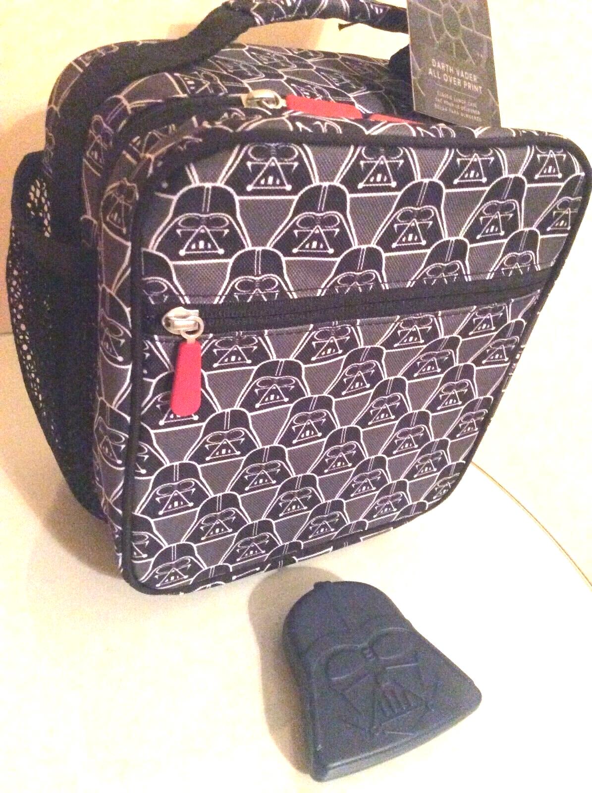 Disney School Pottery Barn STAR WARS spaceship LUNCH BOX +Bag Solo jedi  ?? .