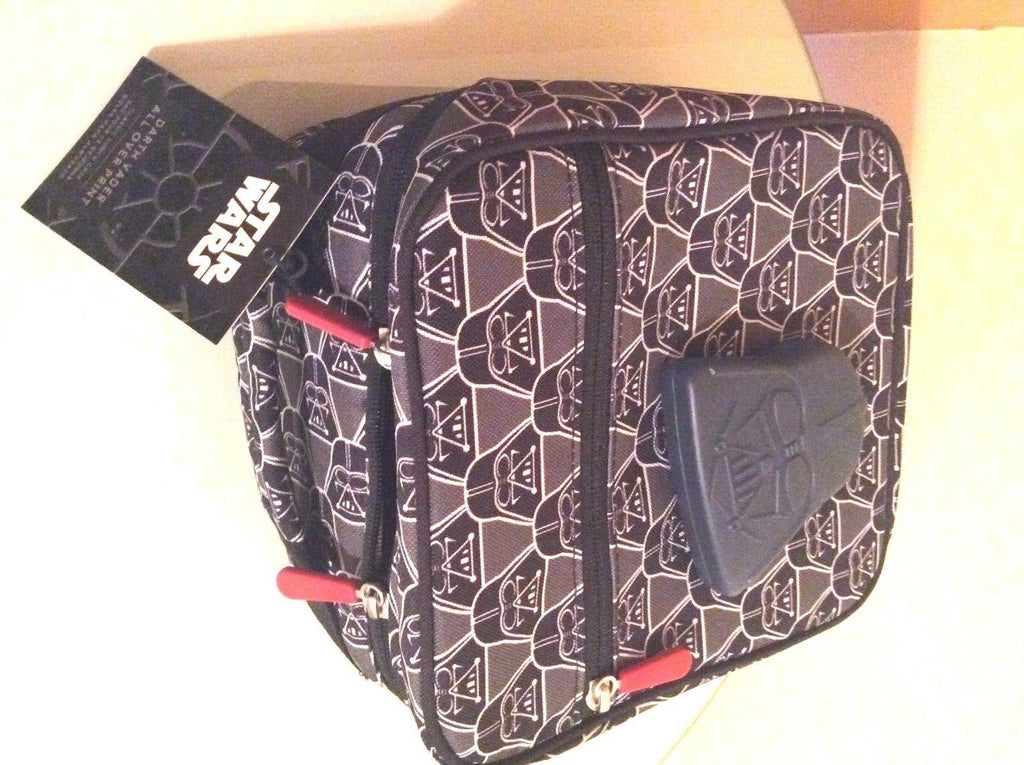 Disney School Pottery Barn STAR WARS spaceship LUNCH BOX +Bag Solo jedi  ?? .