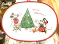 Pottery Barn Holiday Disney Mickey Mouse platter Christmas party plate kids ?? ]