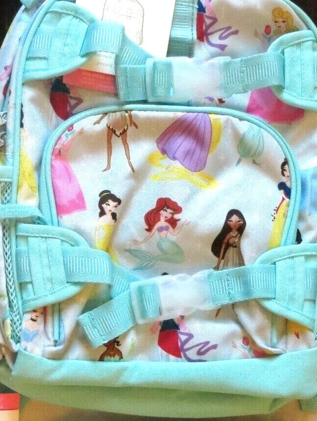 Disney School Pottery barn BACKPACK Belle Cinderella travel princess rainbow .