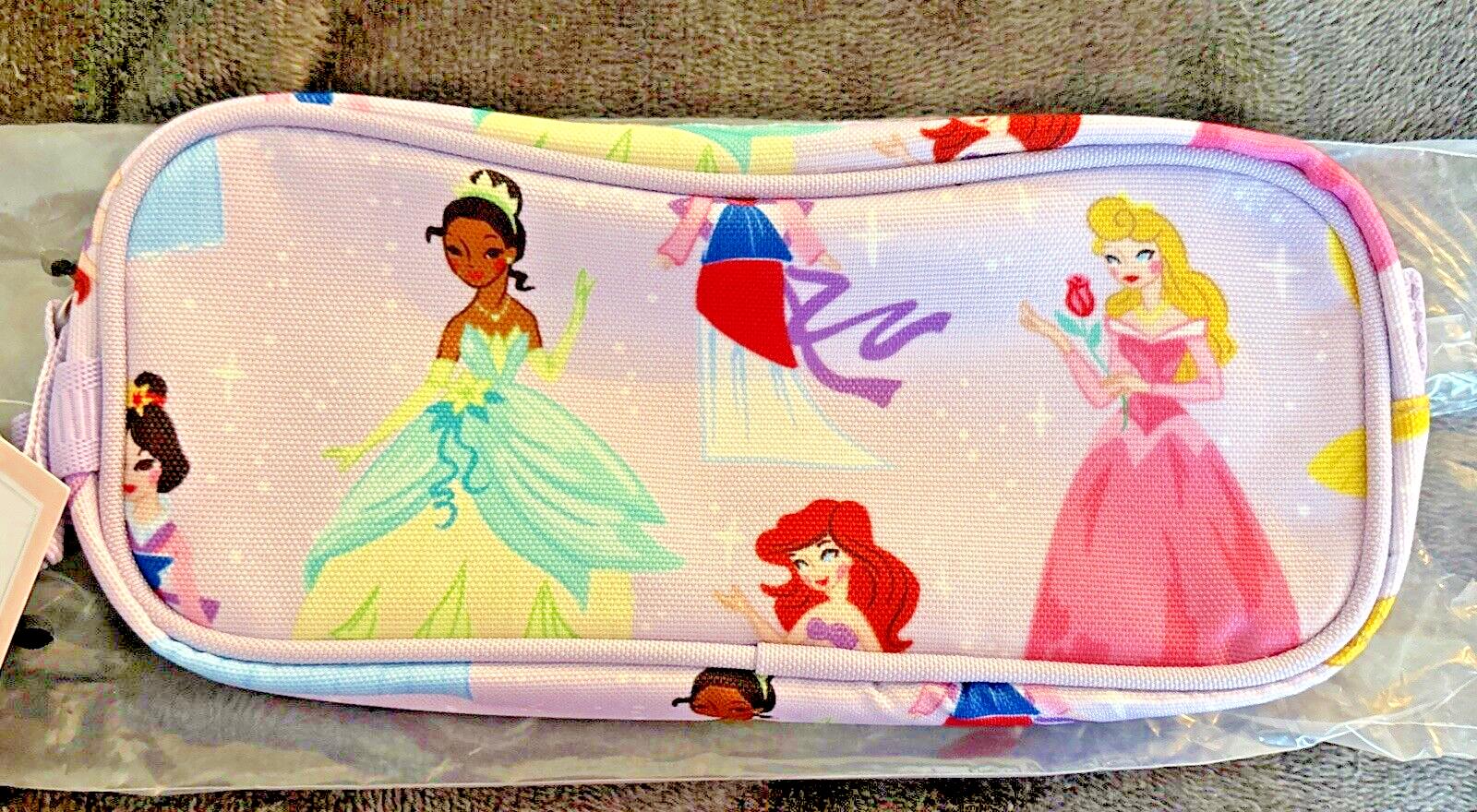 Pottery Barn School DISNEY Princess Cinderella Belle Castle Case+ Unicorn bag