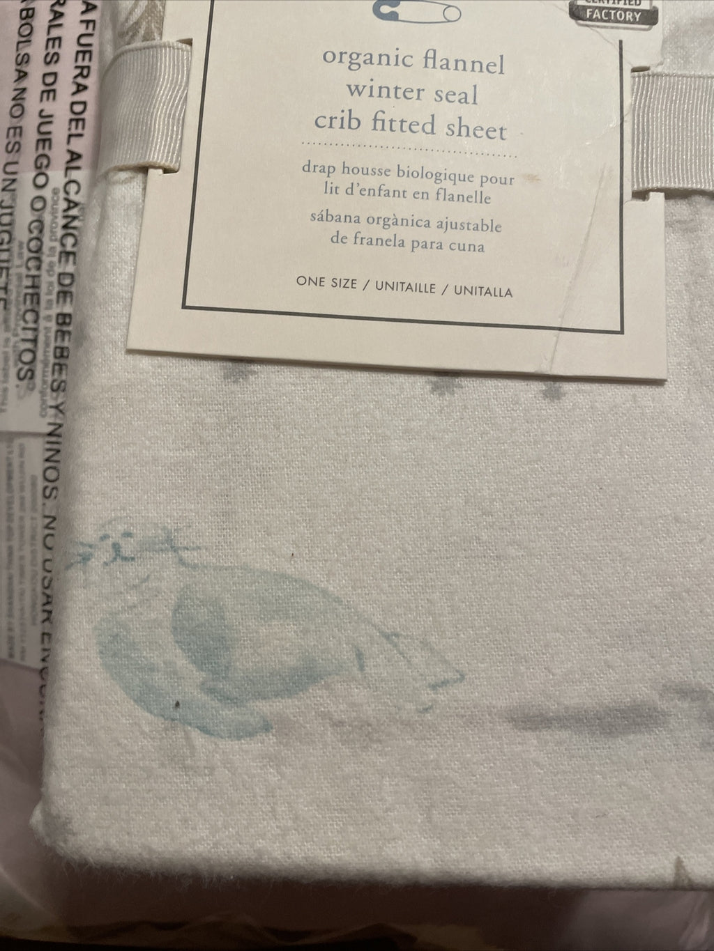 Pottery barn Disney Crib Sheet Baby Toddler Bed winter holiday Christmas Gift -