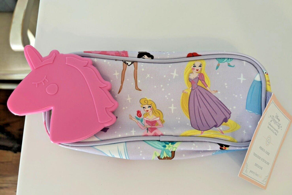 Pottery Barn School DISNEY Princess Cinderella Belle Castle Case+ Unicorn bag