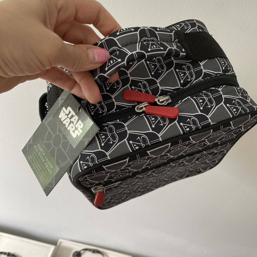 Disney School Pottery Barn STAR WARS spaceship LUNCH BOX +Bag Solo jedi  ?? .