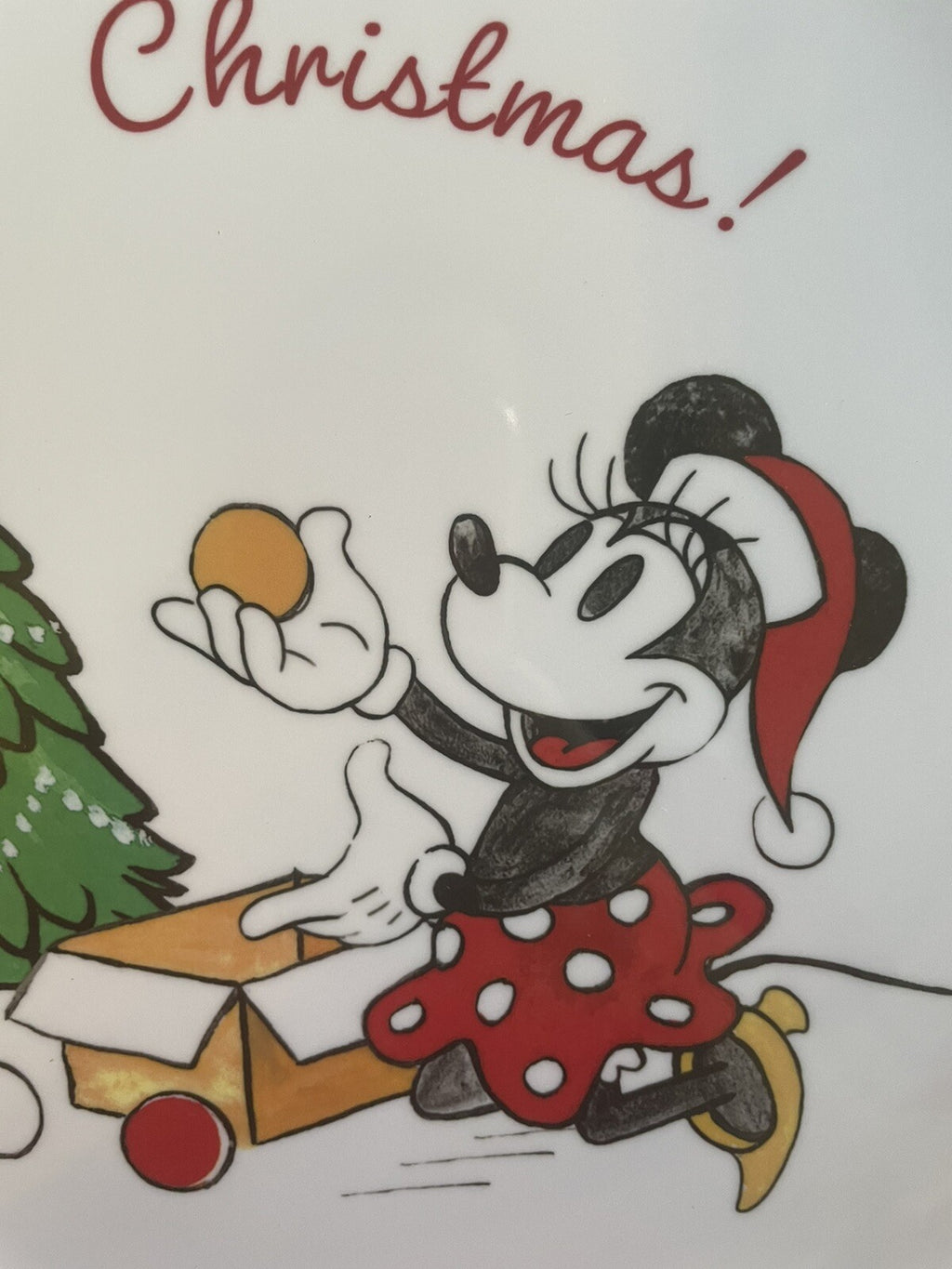 Pottery Barn Holiday Disney Mickey Mouse platter Christmas party plate kids ?? ]