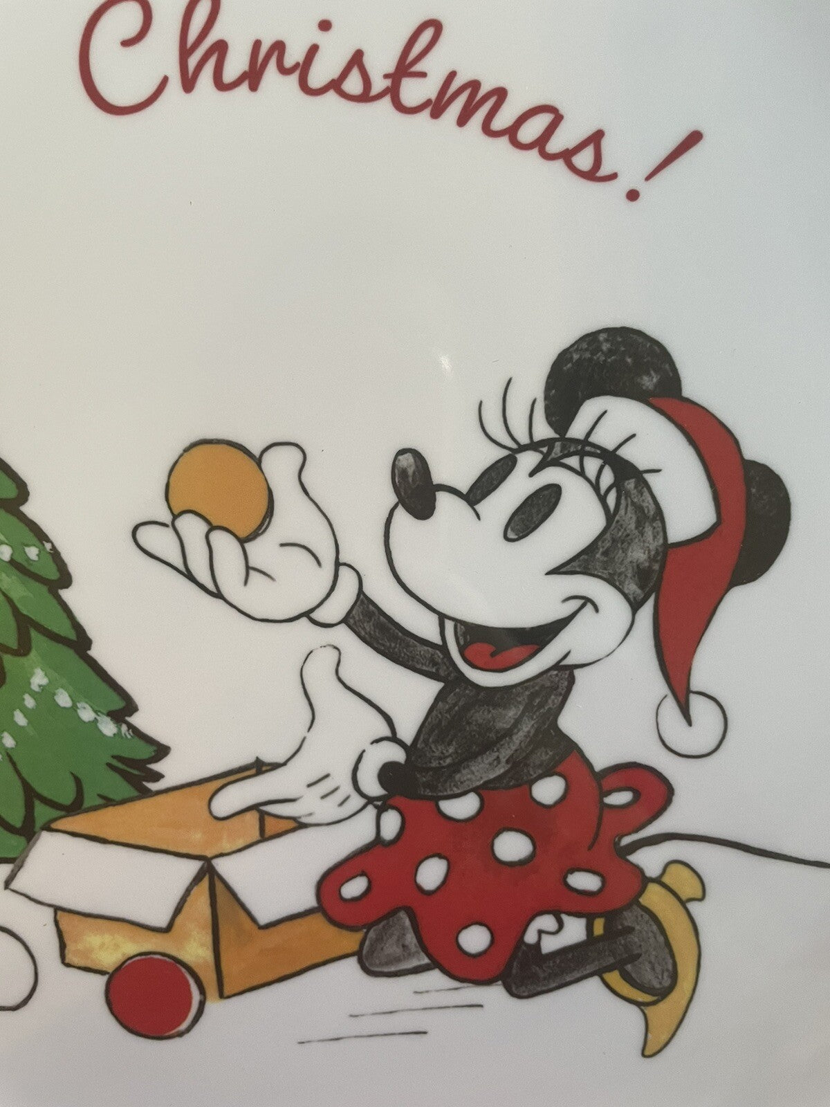 Pottery Barn Holiday Disney Mickey Mouse platter Christmas party plate kids ?? ]