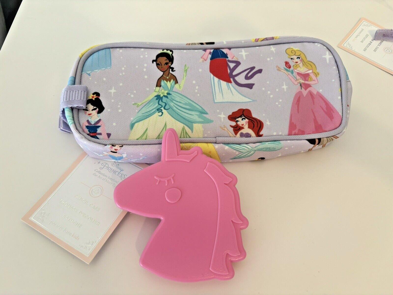 Pottery Barn School DISNEY Princess Cinderella Belle Castle Case+ Unicorn bag