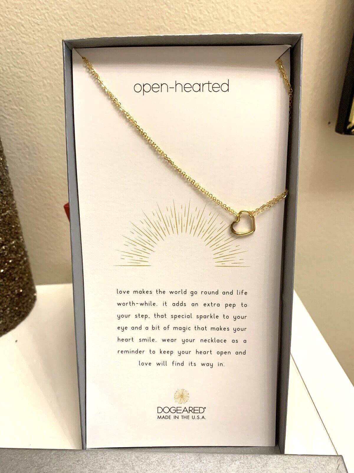 Dogeared Nordstrom heart Necklace chain pendant gold Disney party gift NEW $79 -