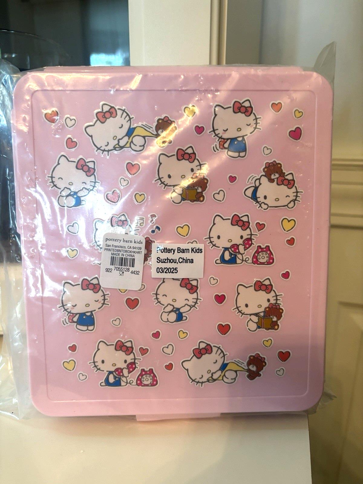 Pottery barn school Snoopy LUNCH BOX+ HELLO KITTY BENTO Disney travel girl cat