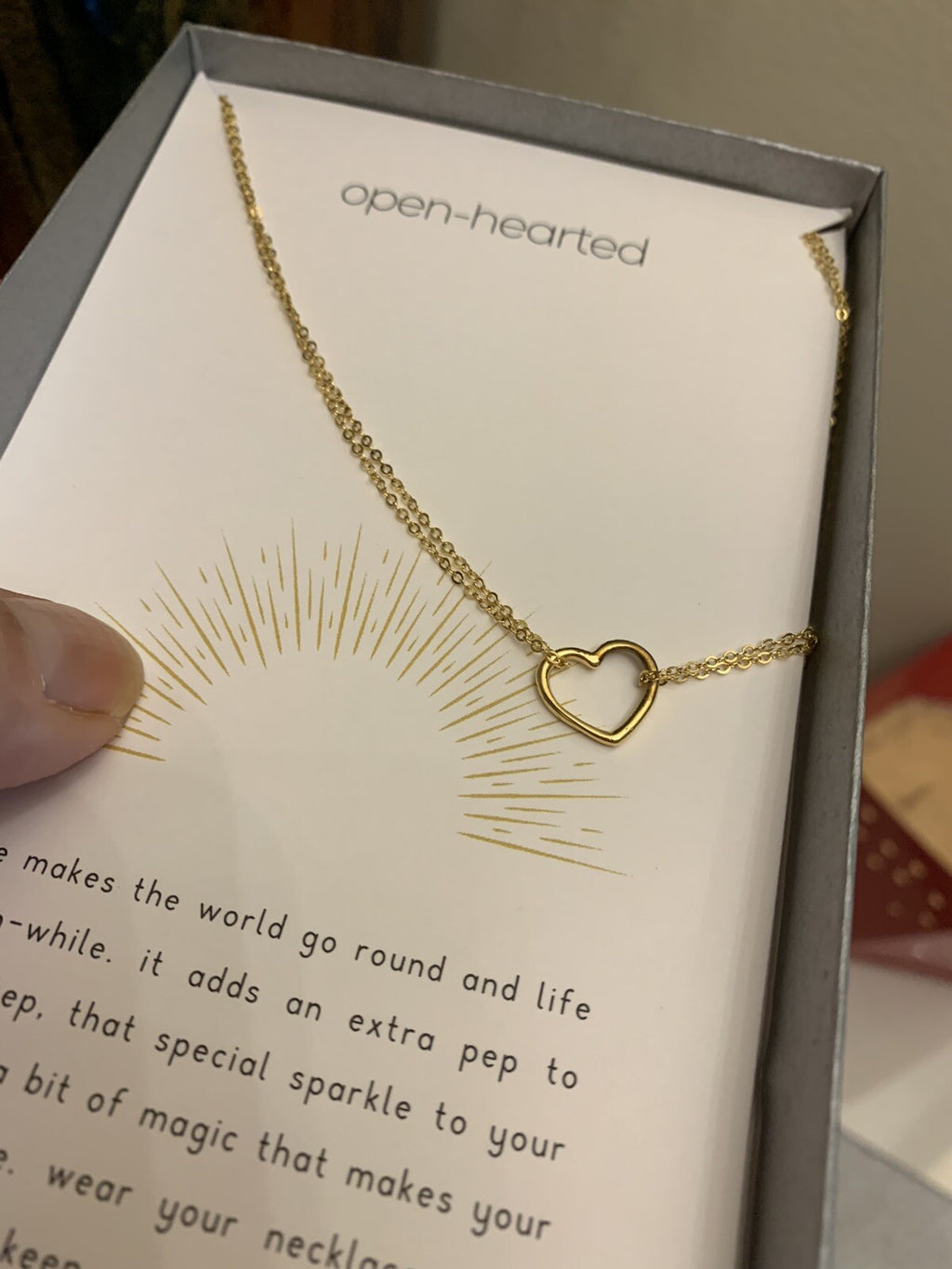 Dogeared Nordstrom heart Necklace chain pendant gold Disney party gift NEW $79 -