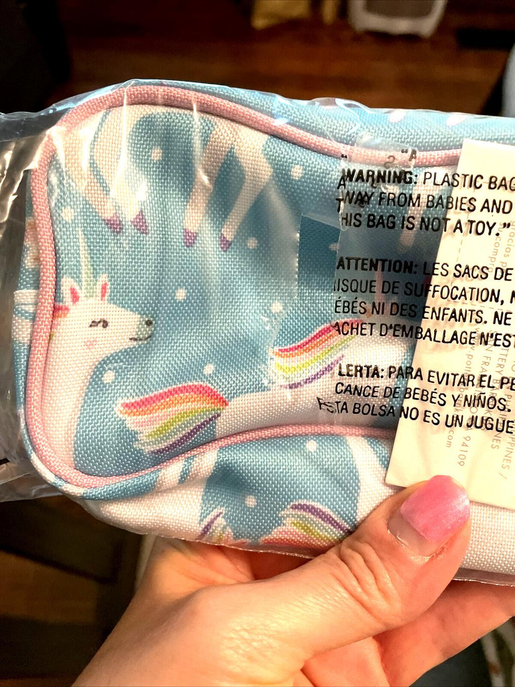 School Disney Pottery barn kids Rainbow UNICORN pencil CASE holiday gift heart .