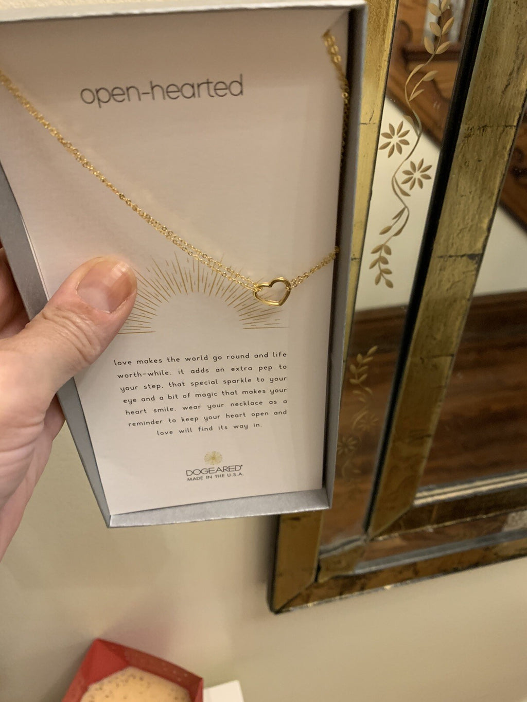 Dogeared Nordstrom heart Necklace chain pendant gold Disney party gift NEW $79 -