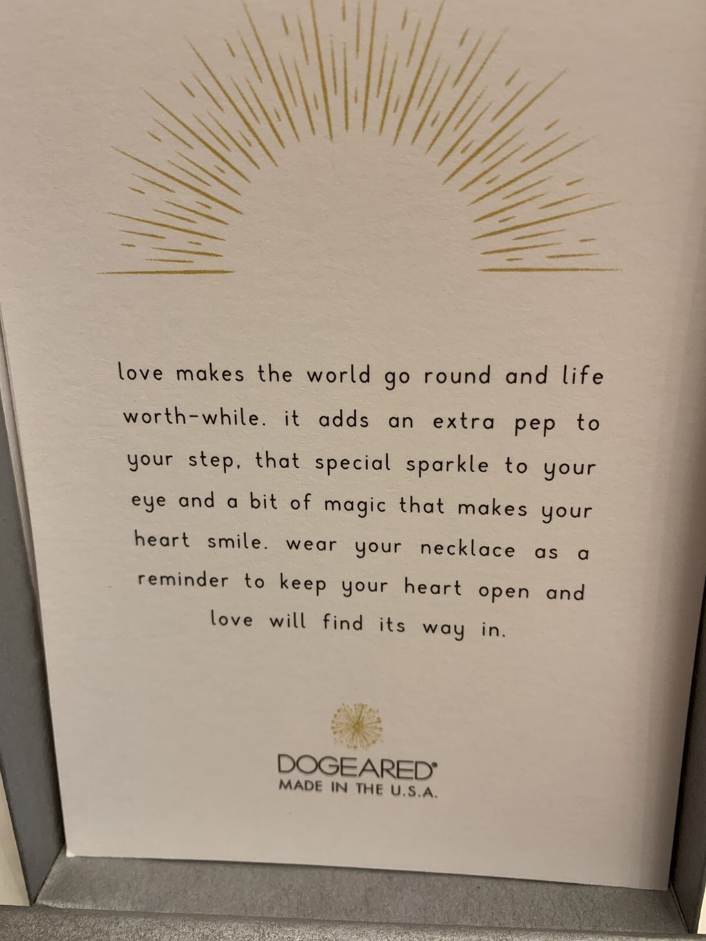 Dogeared Nordstrom heart Necklace chain pendant gold Disney party gift NEW $79 -