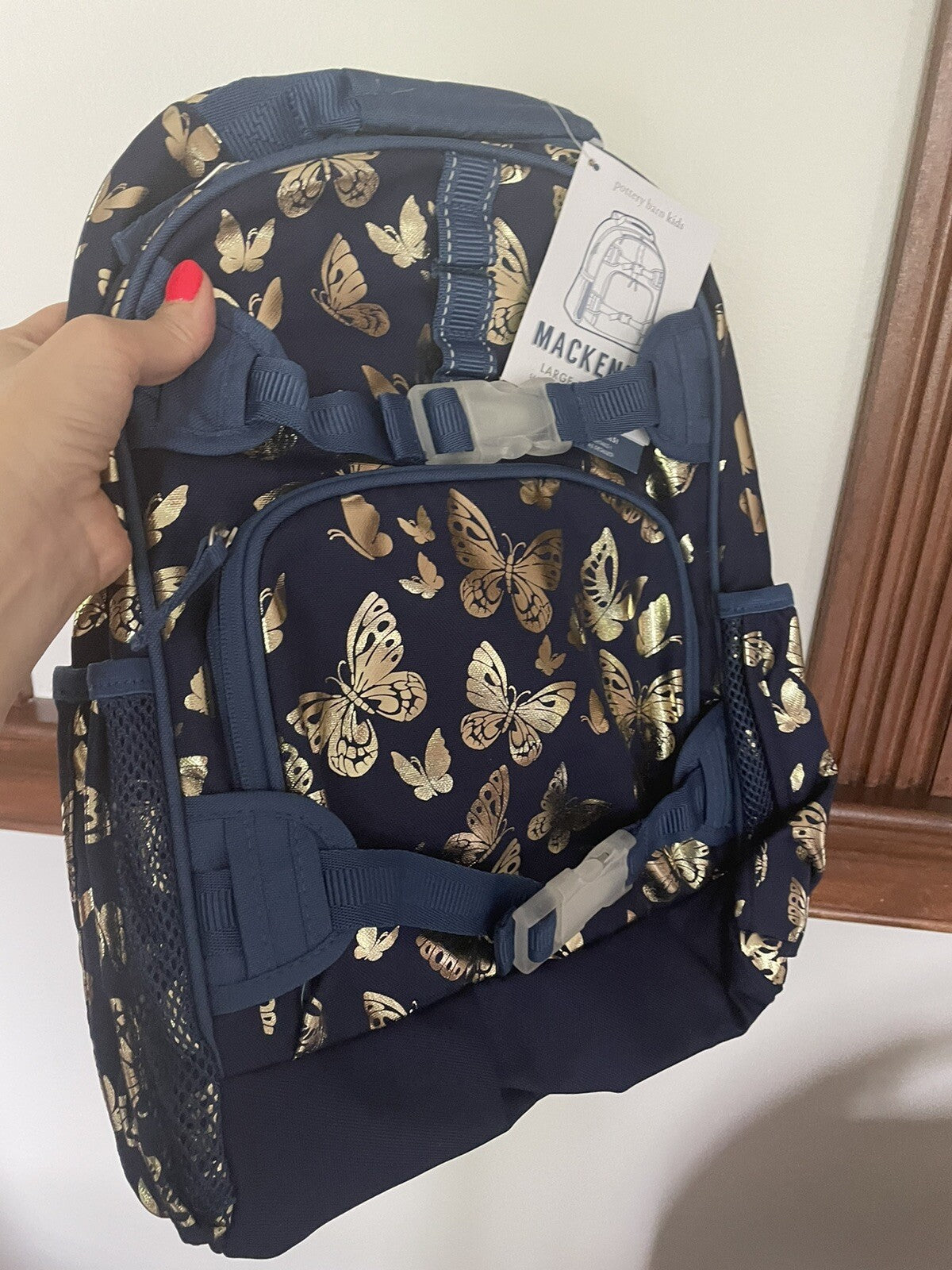 Pottery barn Disney School LARGE BACKPACK Glitter Travel Garden bag?? n